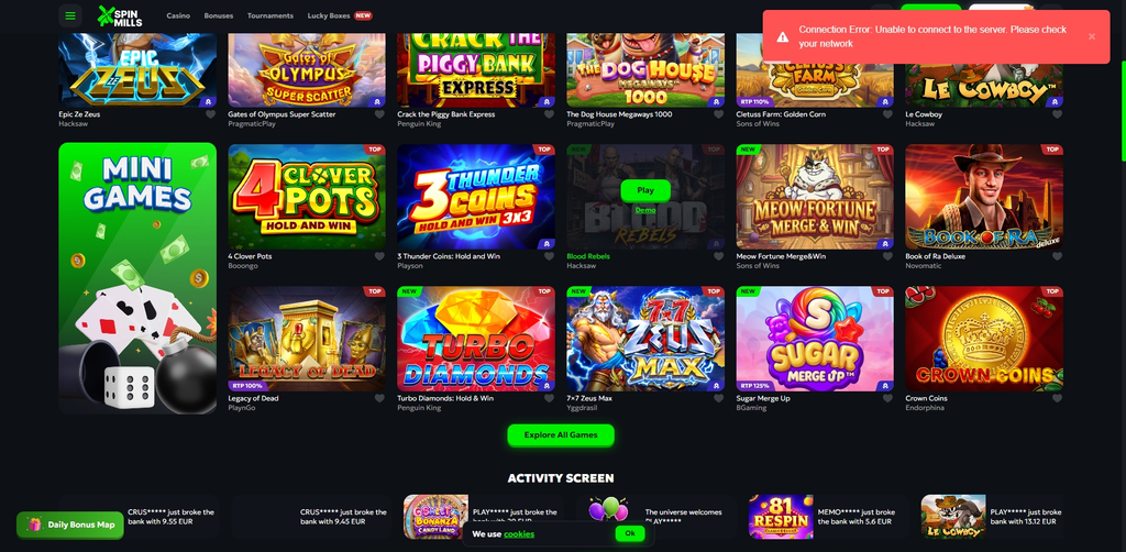 Chez Spinmills, le développeur du jeu est indiqué au crédit